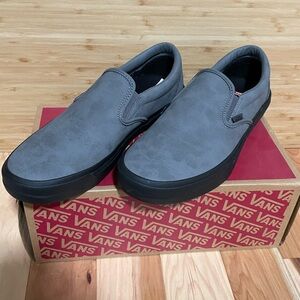 Vans Men's Gray Slip-On Shoes